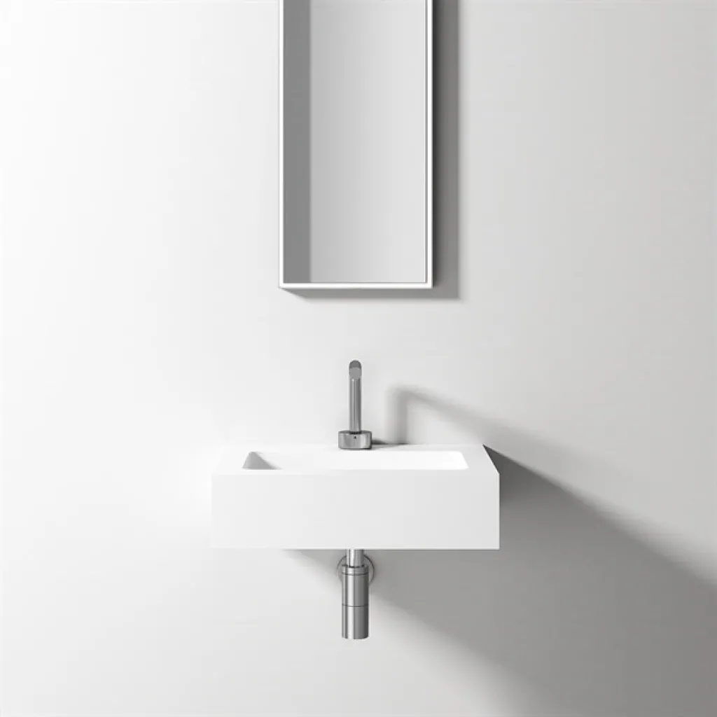 Waterproof 50 - 50x40 cm Servant, Matt Hvit SolidTec®