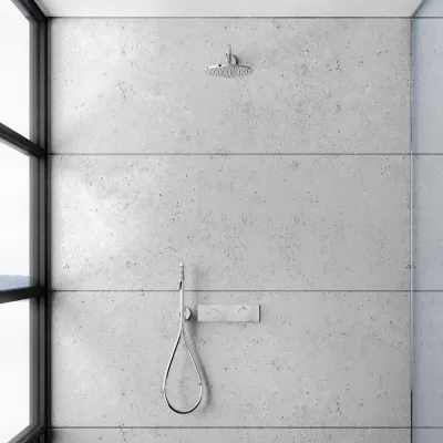 Nostromo A12 Rain DeLuxe - Ø20 Termostatisk dusjsett, Krom