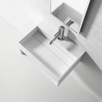 Boxo 50 - 50x35, Servant med oppbevaring, Mathvid SolidTec®