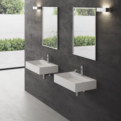 Kubo 60 - 60x40 Massiv Matt White SolidTec®