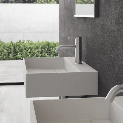 Kubo 60 - 60x40 Massiv Matt White SolidTec®