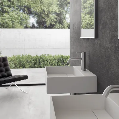 Kubo 60 - 60x40 Servant, Matt hvit SolidTec®