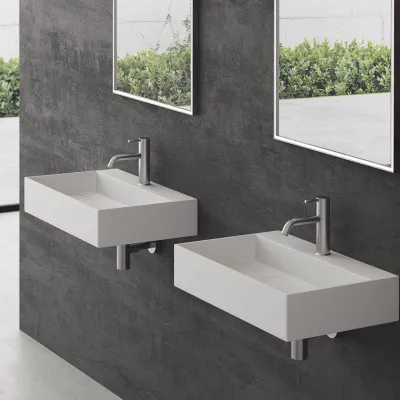 Kubo 60 - 60x40 Servant, Matt hvit SolidTec®