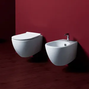 Vignoni VI18 Væghængt Toilet - Hvitt