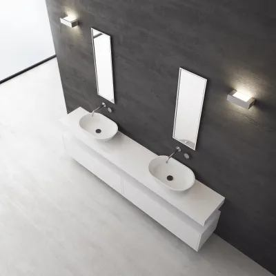 Mood Two 58 - 58x38 Servant, Matt hvit SolidTec®
