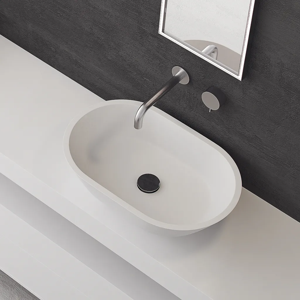 Mood Two 58 - 58x38 Servant, Matt hvit SolidTec®