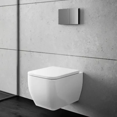 The Class TC18 - 50 cm., Rimless + EasyClean, Hvit