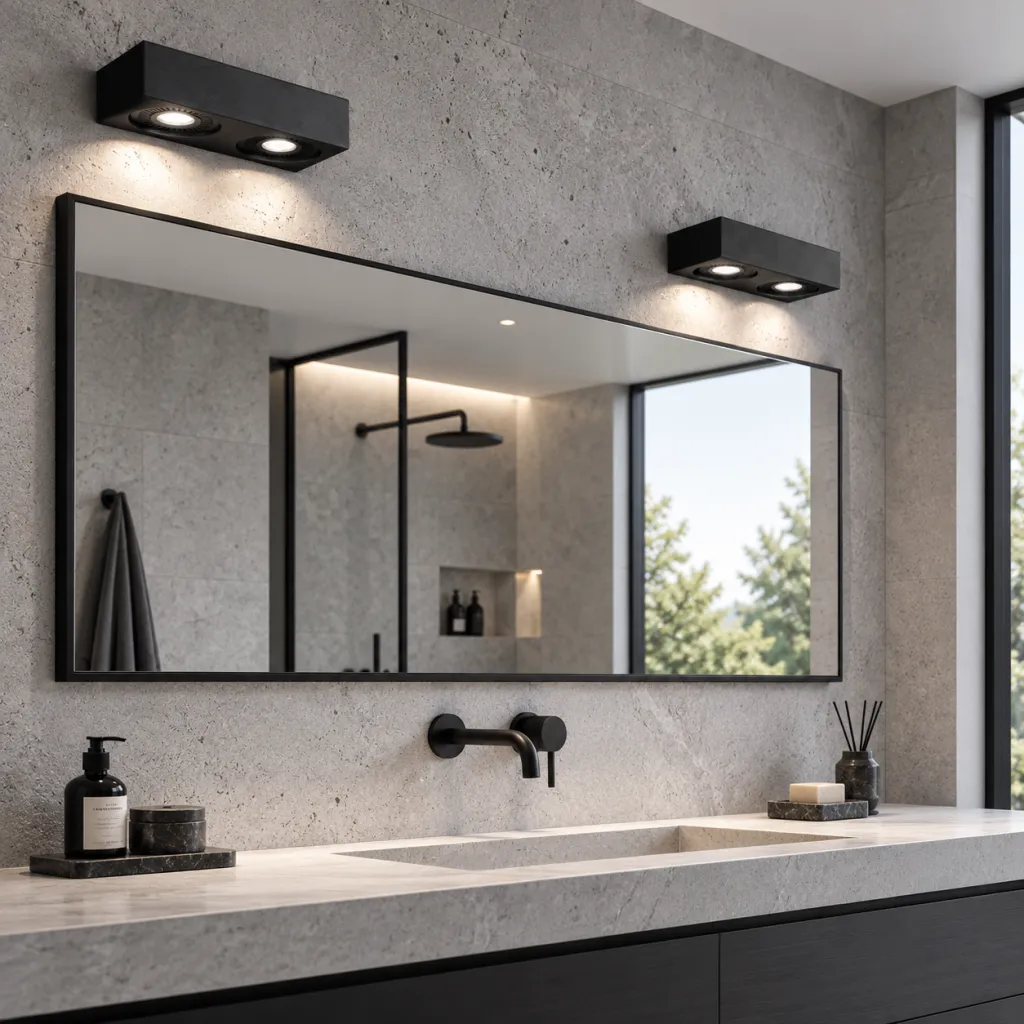 Brick 02 - LED-vegglampe, svart