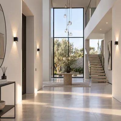 UP&DOWN - LED-vegglampe, 100x100, IP 54, svart