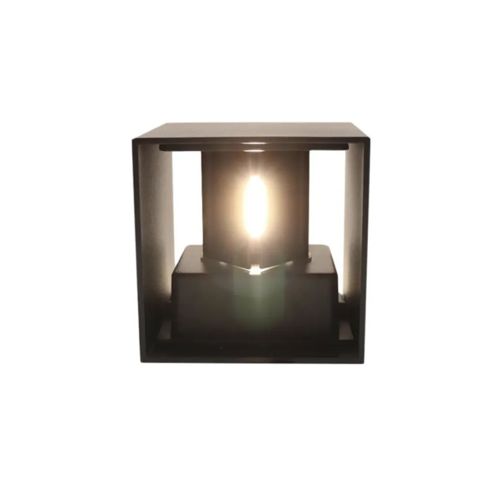 UP&DOWN - LED-vegglampe, 100x100, IP 54, svart