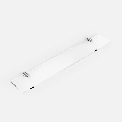 Minimalism M25 - Glashylde m/ 2 stk. holdere Krom