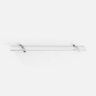 Minimalism M25 - Glashylde m/ 2 stk. holdere Krom