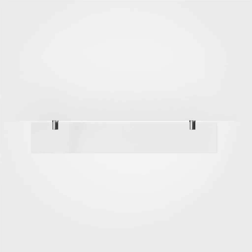Minimalism M25 - Glashylde m/ 2 stk. holdere Krom