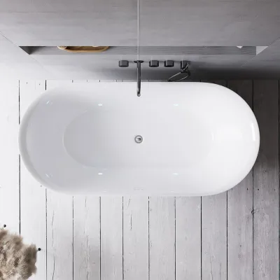 Curio Spa 170 - Velvære Spa badekar 170x80 cm, Blank hvit