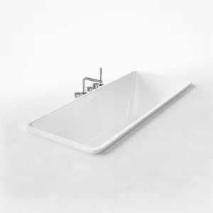 Pulcher Code 1800 - Innebygget badekar 180x75 cm, Blank Hvit