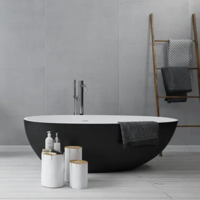 Boheme XL 170 - 170x87, Solid Matt Hvit/Matt Svart SolidTec®