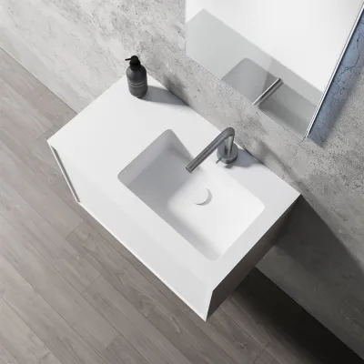 Compact 2 Waterproof 70X40R - Vaskeskap, Mathvid SolidTec®