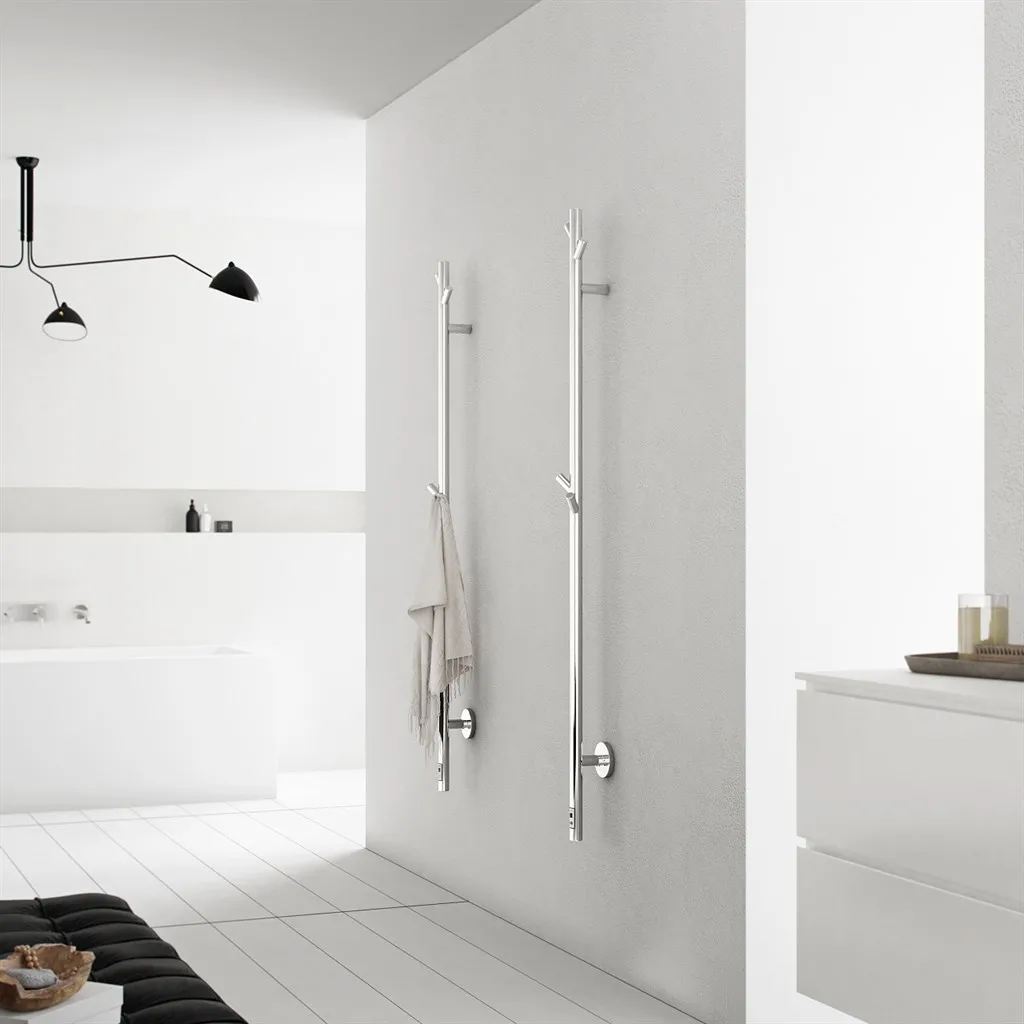 Pulcher® Style PS14 - Elektrisk håndkletørker m/timer, krom