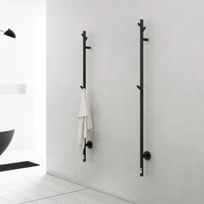 Pulcher® Style PS14 - Elektrisk håndkletørker m/timer, matt sort