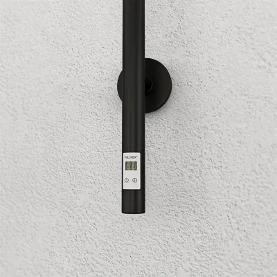 Pulcher® Style PS14 - Elektrisk håndkletørker m/timer, matt sort