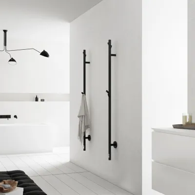 Pulcher® Style PS14 - Elektrisk håndkletørker m/timer, matt sort