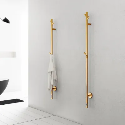 Pulcher® Style PS14 - Elektrisk håndkletørker m/timer, PVD Messing