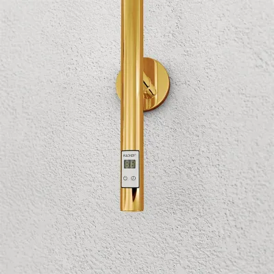 Pulcher® Style PS14 - Elektrisk håndkletørker m/timer, PVD Messing