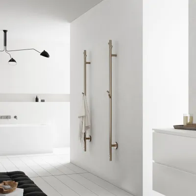Pulcher® Style PS14 - Elektrisk håndklevarmer m/timer, børstet rustfritt stål