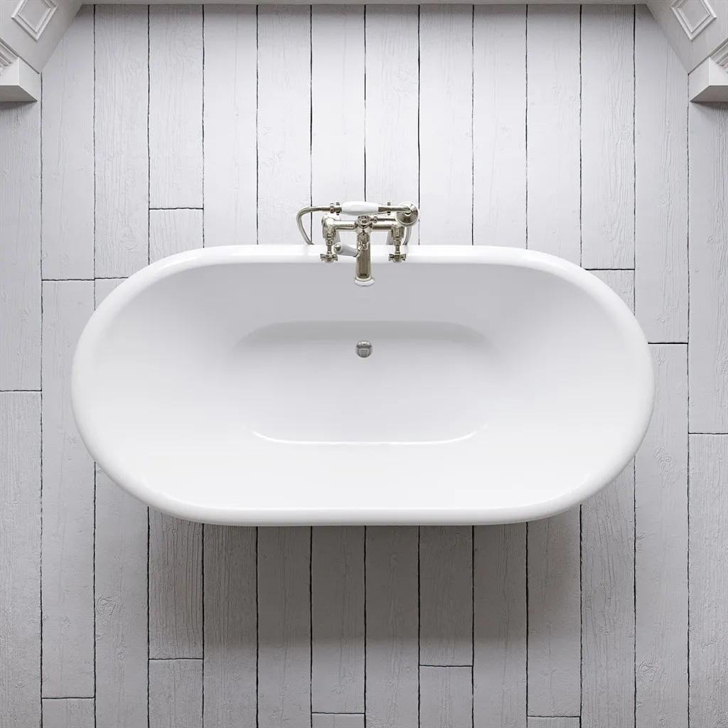 The Suite 183 - Black & White, emaljert støpejernsbadekar