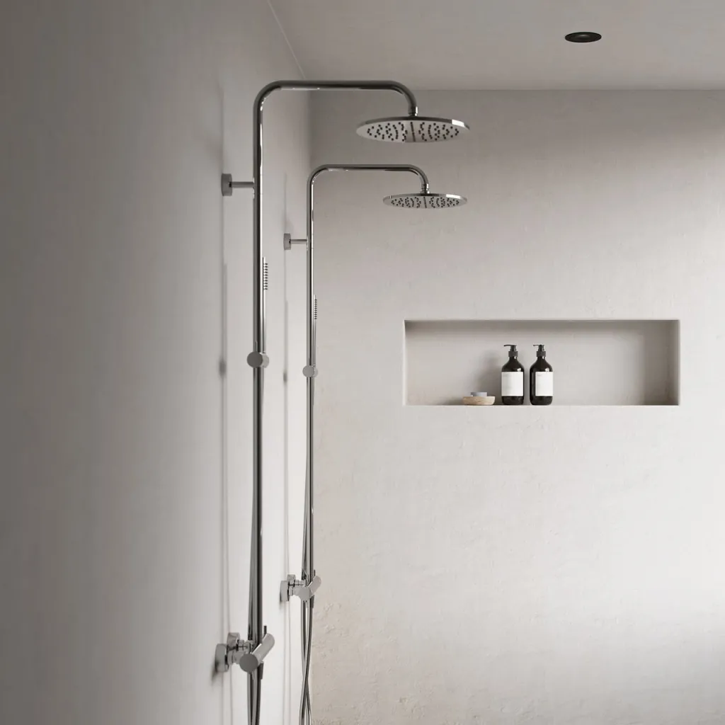 Semplice Rain DeLuxe SRL02 - SmartTerm Ø25 EasyClean, Krom