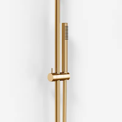 Semplice Rain DeLuxe SRL02 - SmartTerm Ø25 EasyClean, Polert Messing Natur