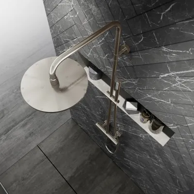 Semplice Rain DeLuxe SRL02 - SmartTerm Ø25 EasyClean, PVD børstet stål