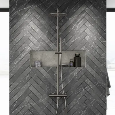Semplice Rain DeLuxe SRL02 - SmartTerm Ø25 EasyClean, PVD børstet stål