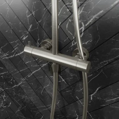 Semplice Rain DeLuxe SRL02 - SmartTerm Ø25 EasyClean, PVD børstet stål