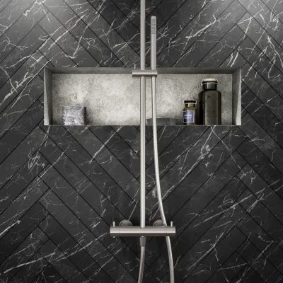 Semplice Rain DeLuxe SRL02 - SmartTerm Ø25 EasyClean, PVD børstet stål