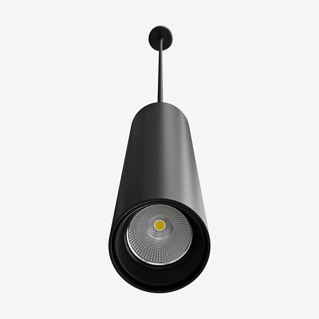 Tube Light 300XL - Ø60x300 mm., LED-pendel, matt svart