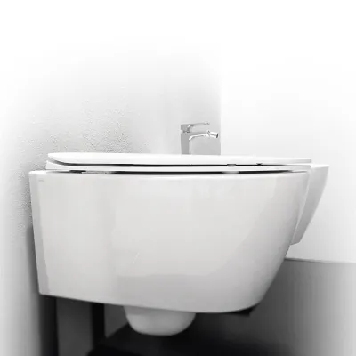 Spazio LFT006 - Toalettsete, blank svart