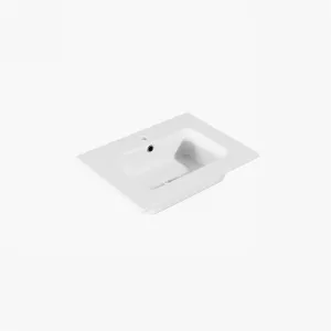 ArkiLife® Cobus ACC60-SB - Slim-Edge design vask 60,5x46,5 cm, White Sanistone