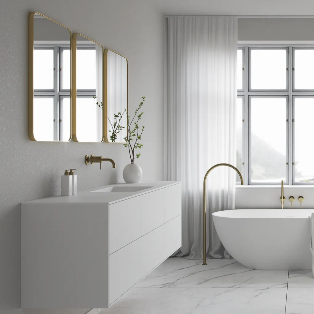 Déco Dé Lux 50x70 - Børstet messing