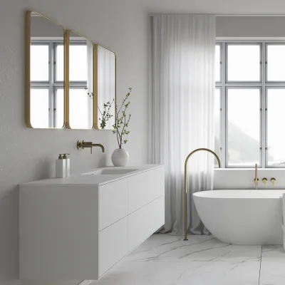 Déco Dé Lux 50x70 - Børstet messing