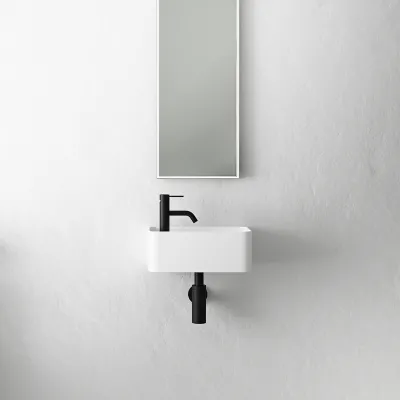 Coco 1R - Servant 36x18 cm, Matt Hvit SolidTec®