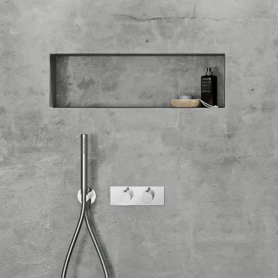 Classwell C18 S01 - Rain DeLuxe Ø20 cm, Wall, Chrome polished steel