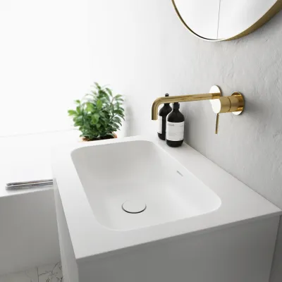 Pulcher Mood 60 Soft - Baderomsmøbel 60x46 cm, matt hvit med SolidTec® vask