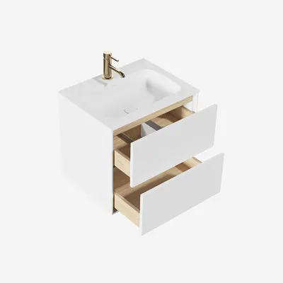 Pulcher Mood 60 Soft - Baderomsmøbel 60x46 cm, matt hvit med SolidTec® vask
